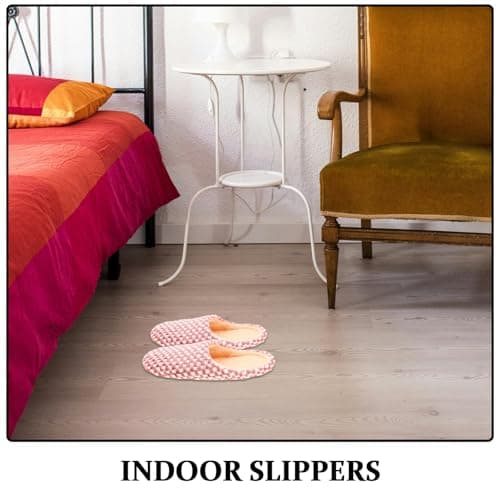 Holibanna Spa Slippers for Guests Matching Slippers for Couples 2 Pairs Indoor Guest Slippers with Non-Slip Quiet Soles Washable Hotel Slippers for Bedroom Travel Holiday Use — view 5