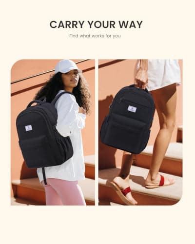 LOVEVOOK Laptop Backpack for Women Teens, 15.6 Inch Laptop School Bags — view 6