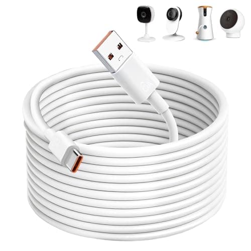 USB C Cable 5M Extra Long for Cameras Home Security Universal Compatibility
