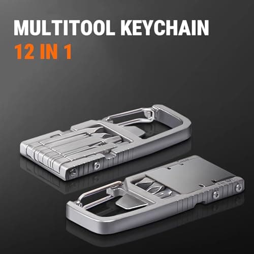 Uadme 12-in-1 Stainless Steel Multitool Keychain — view 6