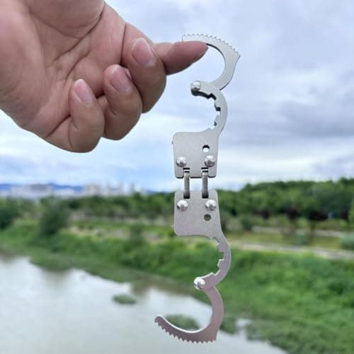 Metal Handcuffs for Grownups Realistic Pretend Play Relaxing with Keys — view 3
