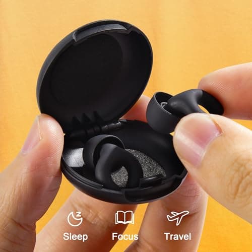 Ear Plugs for Sleep – Ergonomic C-Shaped Reusable Earplugs with 4 Tip Sizes for Side Sleepers, Travel, Work and Focus — view 5