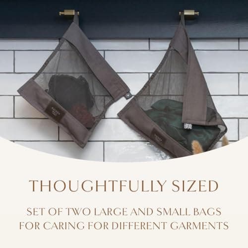 Hayden Hill Organic Cotton Mesh Laundry Bags for Delicates & Travel, 2 Pack — view 6