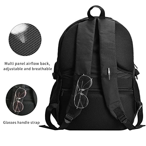 ZHANLEI Safari Animals Printed Backpack,Travel Laptop Backpack for Men Women with USB Charger Port, Safari Animals, One Size — view 6