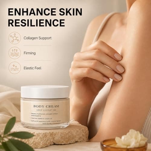 Body Cream, Hydrating Seaweed Night Cream, Anti Aging Oil Control Moisturiser With Squalane & Argan Oil, Travel Size Scented Body Lotion For Body & Hand, Deep Hydration & Glow, Vegan, Non-Sticky, 30ml — view 3