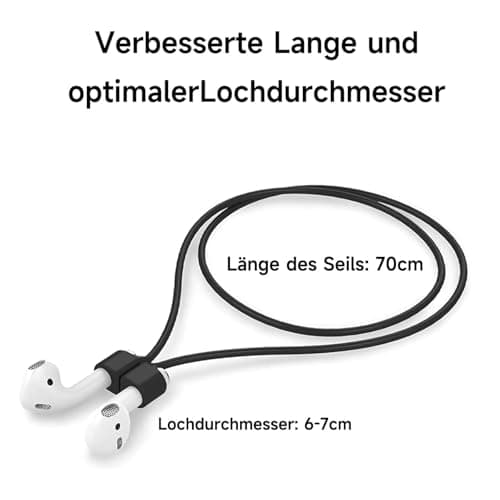 4 Pcs Magnetic Anti-Lost Straps Colorful Earbuds Lanyard,Earbud Lanyard Strap Soft Silicone Straps Lanyards Neck Strap Compatible with AirPods Pro 3/2/1 — view 2