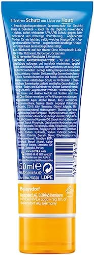 NIVEA Sun Protection & Care Face Sun Cream with SPF 30 (50 ml), Instant Sun Protection for Face, Neck & Décolleté, Sun Cream with 24-Hour Moisturiser — view 5