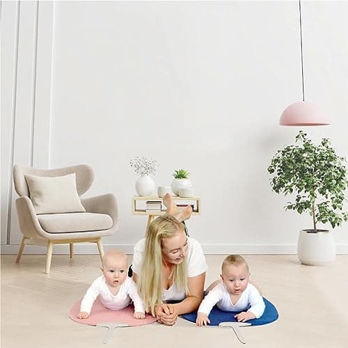 Shnuggle Baby Travel Floor Mat – Lightweight Roll-Up Foam Mat with Integrated Carry Handle for Tummy Time, Floor Play, Baby Yoga, Changing & Travel. Grey — view 2
