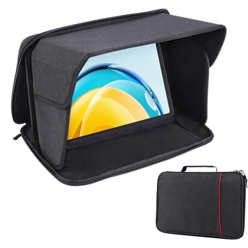YUMTIM iPad Sun Shade Tablet Sleeve Case for 8-8.5 inch, iPad Sun Glare Shield Tablet Shield Cover Protective Sunshade Travel Tablets Bag, 8-8.5''