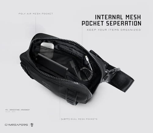 Gymreapers Cross Body Bag for Men - Fanny Pack for Men -Sling Bag for Women — view 5