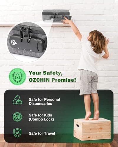 OZCHIN Smell Proof Bag with Combination Lock — view 6