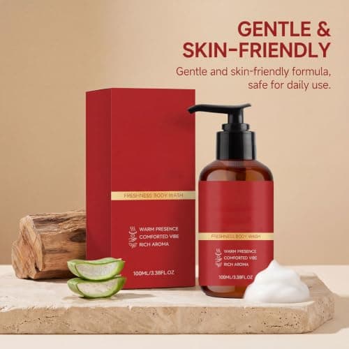 Body Wash, Santal Body Wash for Men, Smooth Skin, Attraction Confidence, Daily Hygiene Travel Him Home Male 100ml (1pcs) — view 4