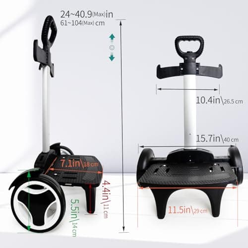 Folding Aluminum Alloy Silent Rolling Trolley Back Trolley with Luggage Strap for Backpacks and Trolleys — view 3