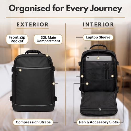 Easyjet Cabin Bag 45x36x20 Carry On Bag New Easyjet 45x36x20 - Black — view 5