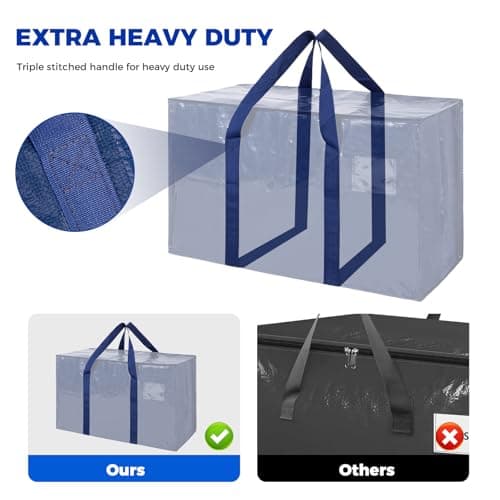 ZFWDSY Moving Bags 93 L,6-Pack Storage Bags Moving Boxes Alternatives — view 3