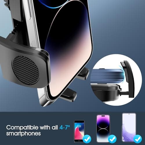 Besank Car Air Vent Phone Holder Fit for iPhone 17 Pro Max & All Smartphone — view 4