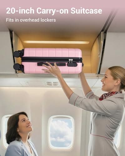 Shavont Cabin Suitcase 55x40x20, Lightweight Ryanair Small Cabin Luggage — view 4