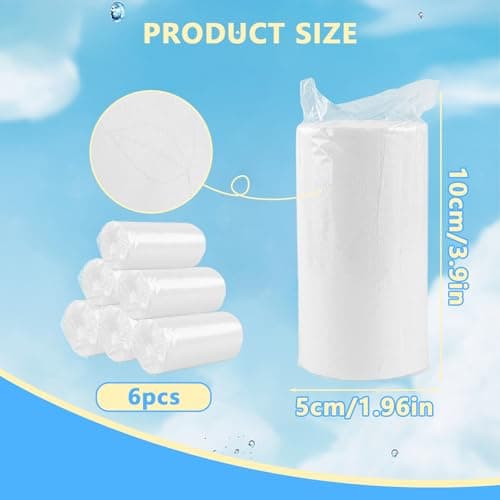 6 Rolls Travel Toilet Tissue Coreless Portable Toilet Tissue - Compact and Soft, Ideal for Camping, Hiking, Travel, and Outdoor Activities — view 2