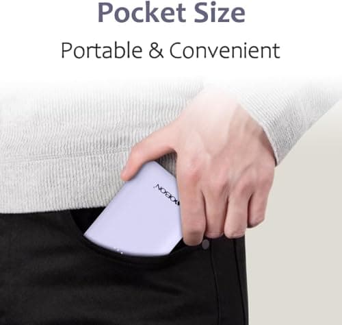 Mini Power Bank Fast Charging 10000mAh Battery Pack USB C Input & Output Portable Charger Portable Battery Bank Compatible with iPhone Smartphones Tablet and More (Purple) — view 6
