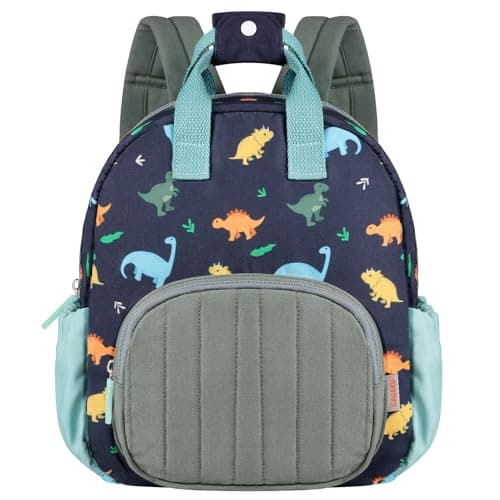 GAGAKU Toddler Backpack for Boys - Nursery Backpacks Mini Children Backpack for Kids 2-4 years Cartoon Breathable Comfortable Preschool Kindergarten Elementary Rucksack Travel Bag - Blue Dinosaur
