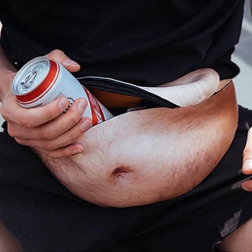 Novelty Belly Waist Bag Men, Funny dad Bag Bum Bag Adjustable Belt — view 6