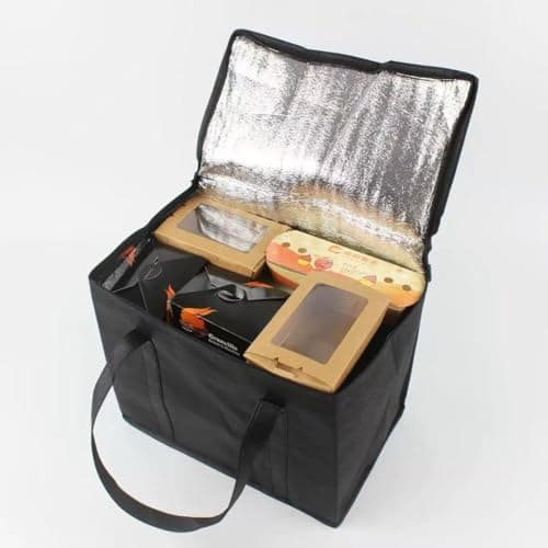 30L Cooler Bag, Insulation Shopping Bags, Food Delivery Bag, Large Insulated Lunch Bags with Zipper, Thermal Picnic Cool Bag for Camping, BBQ, Beach & Outdoor –Foldable & Portable
