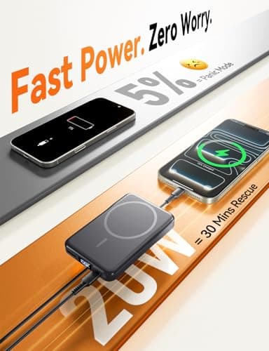 For MagSafe Power Bank, 10000mAh 20W Fast Charge Wireless Portable Charger — view 4
