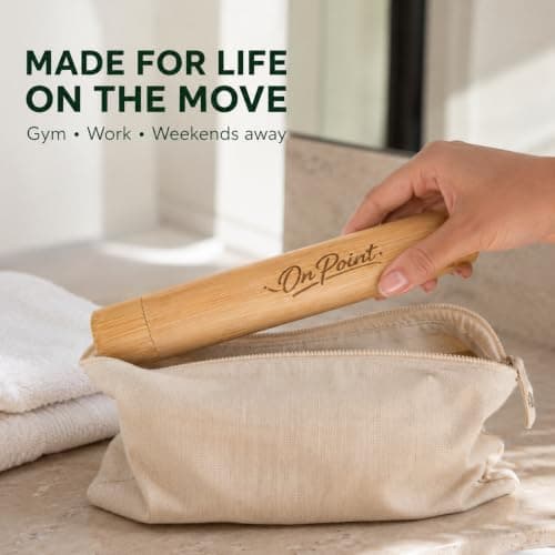 Bamboo Toothbrush with Bamboo Travel Case — view 5