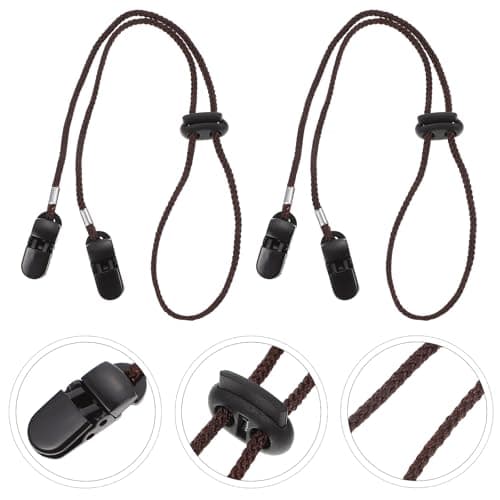 Adjustable Multi-function Hat Clips 2pcs Anti-lost Strap Brown — view 6