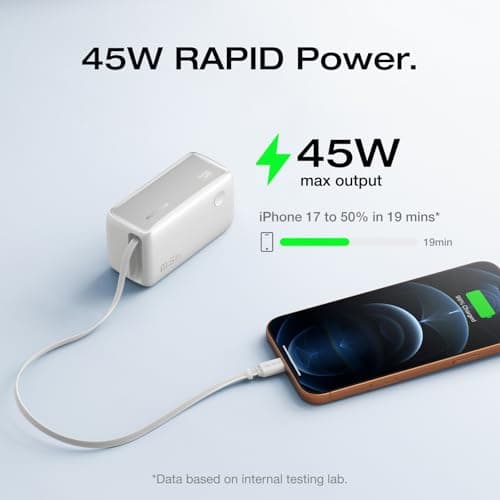 EcoFlow Power Bank 10000 mAh 45 W with 70 cm Integrated Retractable Cable — view 2