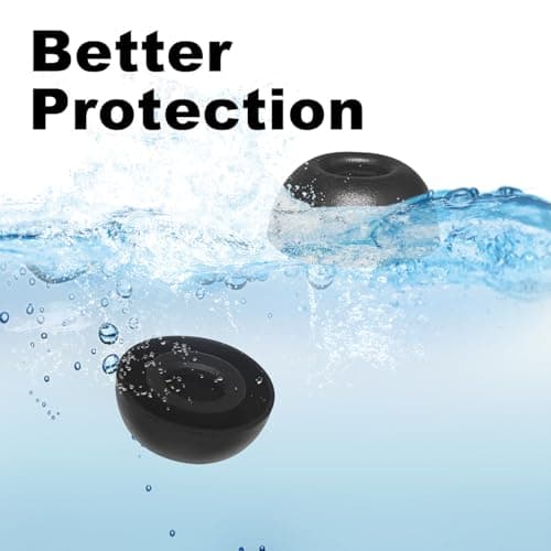 Aiivioll 6 Pairs Liberty 4 NC Ear Tips Compatible with Soundcore Liberty 4NC Replacement S/M/L 3 Size Soft Rubber Silicone Flexible Eartips Earplug Gel Skin Cover Fit in Case Accessories - Black — view 5