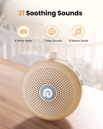 Dreamegg D11MAX, Portable White Noise Machine for Baby & Adults, Khaki — view 3