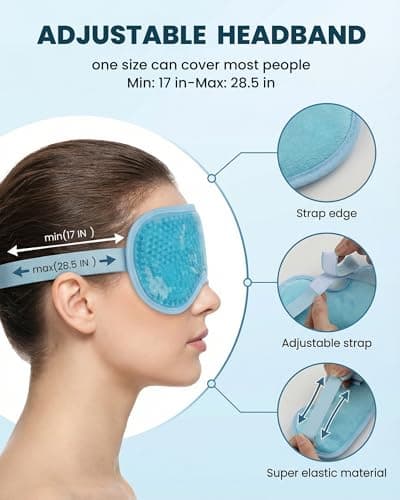 lulir 1 Pack Cooling Gel Eye Mask for Puffy Eyes,Migraine & Headache — view 5