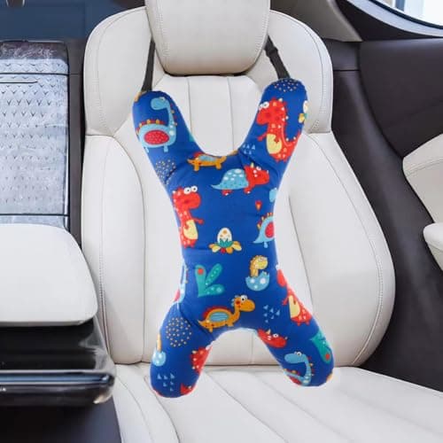 XINGYAOGJ X-Shaped Car Seat Pillow Head Neck Support Travel Pillow for Kid Adult Soft Comfortable Car Sleeping Headrest Cushion Adjustable Seat Belt Travel Cushion for Long Journey Airplane — view 6