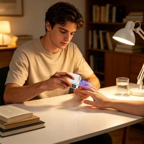 Electric Nail Trimmer 3-Speed Rechargeable with Lights Scraps Storage — view 3