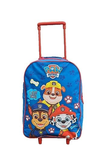 Paw Patrol Kids Cabin Bag Suitcase - Lightweight with Wheels and Telescopic Handle - Ideal for Short Breaks, Holidays, Sleepovers, and School Trips — view 3