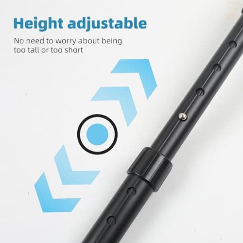 MaxEarn Golf Travel Bag Support Rod, 20-25 Inch 5 Positions, 4 Section Adjustable Aluminum Alloy Telescoping, Anti-Impact Golf Support System, Portable Golf Club Stiff Arm Protector Accessories — view 3