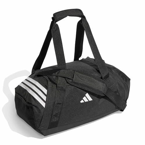 adidas Unisex Tiro Duffle Bag Small Duffel Bag, Black/White, One Size — view 3
