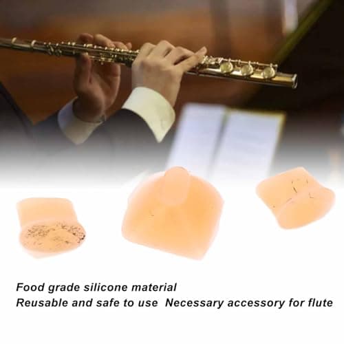 SEAFRONT 3Pcs Flute Trill Key Bumper Cork Set - Silicone, Non-Slip, Reusable, Ideal for Flute Players — view 3