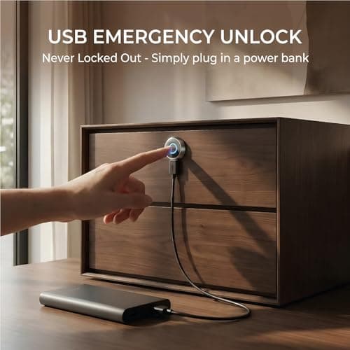 Fingerprint Cabinet Lock with App Control, Smart Biometric Drawer Lock — view 5