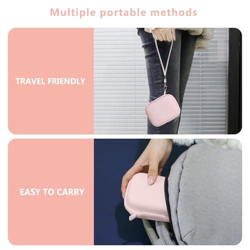 Supmay Carrying Case for IXNAIQY/Kodak PIXPRO FZ45 FZ55 Camera, Pink — view 6
