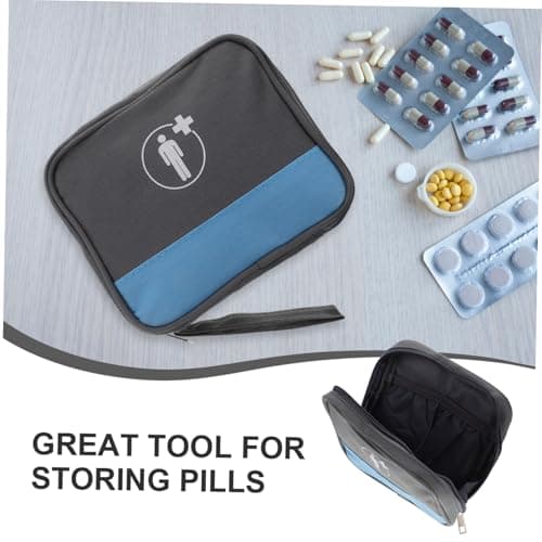 Aid Kit Bag with Compartments, Oxford Cloth Storage Back to School Decor — view 6