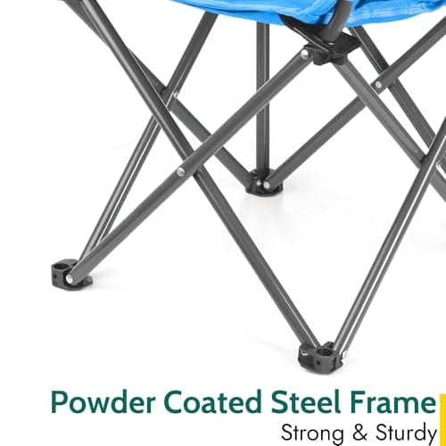 Trail Buzzard Kids Bucket Camping Chair, Blue — view 5