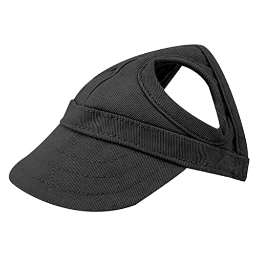 Dioche Adjustable Pet Baseball Outdoor Sunbonnet for Dogs and Cats Canvas Stripe Hat Summer Travel Sport Size S (S) (M) (L) (S)
