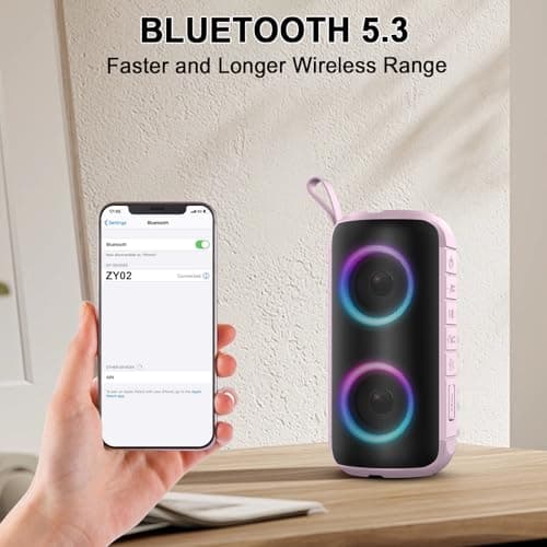 Hupoaf 20W Portable Bluetooth Speaker with Dual Drivers & Stereo Bass — view 4
