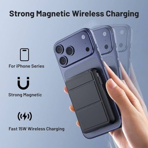 Azmuth for Magsafe Power Bank, 10000mAh Magnetic Battery Pack 20W — view 2