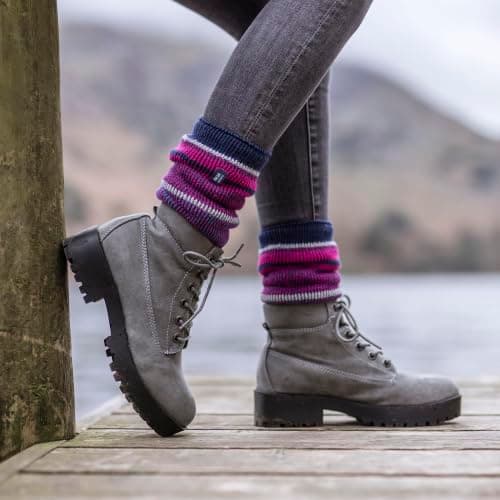 HEAT HOLDERS – Womens Thermal Socks, Thick Fluffy Winter Socks Size 4-7 | Warm Socks for Indoor & Outdoor Wear (UK, Numeric, 4, 7, Regular, Regular, Black/Dark Teal) — view 2