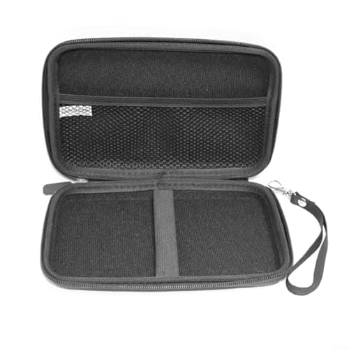 Sisinkal 7-Inch GPS Carrying Case Hard Shell Tablet Sleeve Pouch Bag with Mesh Compartment for Accessories Compatible for Dezl Devices Travel Storage Black — view 5