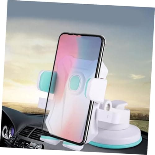TOGEVAL Adjustable Car Phone Holder with Strong Suction Cup Mount for Air Vent and Windshield Car Dvr Holder Compatible with Various Smartphone Hands Navigation and Calling Accessory — view 4