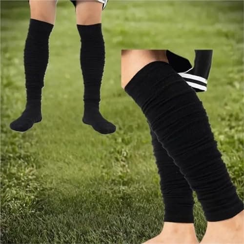 GSCLZ 1Pairs High Elastic Sports Calf Compression Sleeves For Unisex Football Leg Sleeve Footless Sock For Running Cycling For Running Sports, Flight, Hiking,Cycling(Orange) — view 6